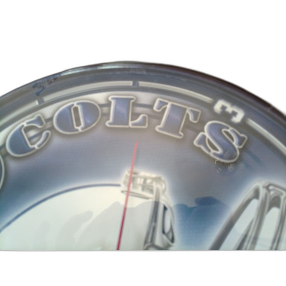 RARE VINTAGE NFL Indianapolis Colts Wall Clock - Retro Man Cave Game Room Decor! - Picture 3 of 5